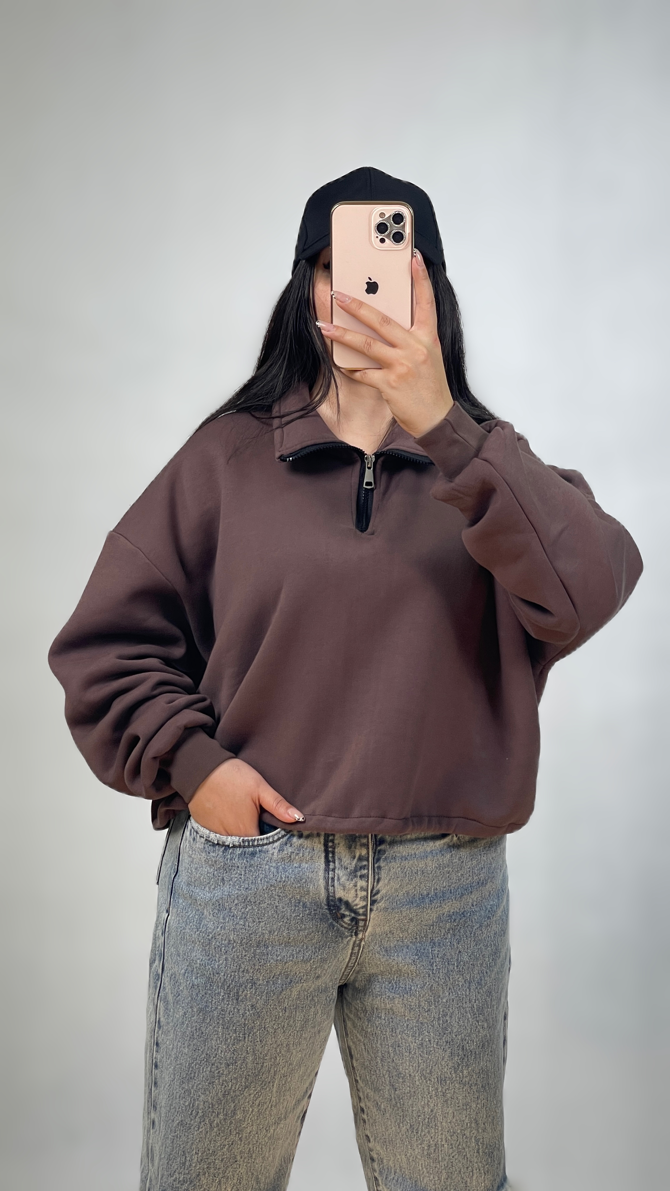 کراپ دورس نیم زیپ